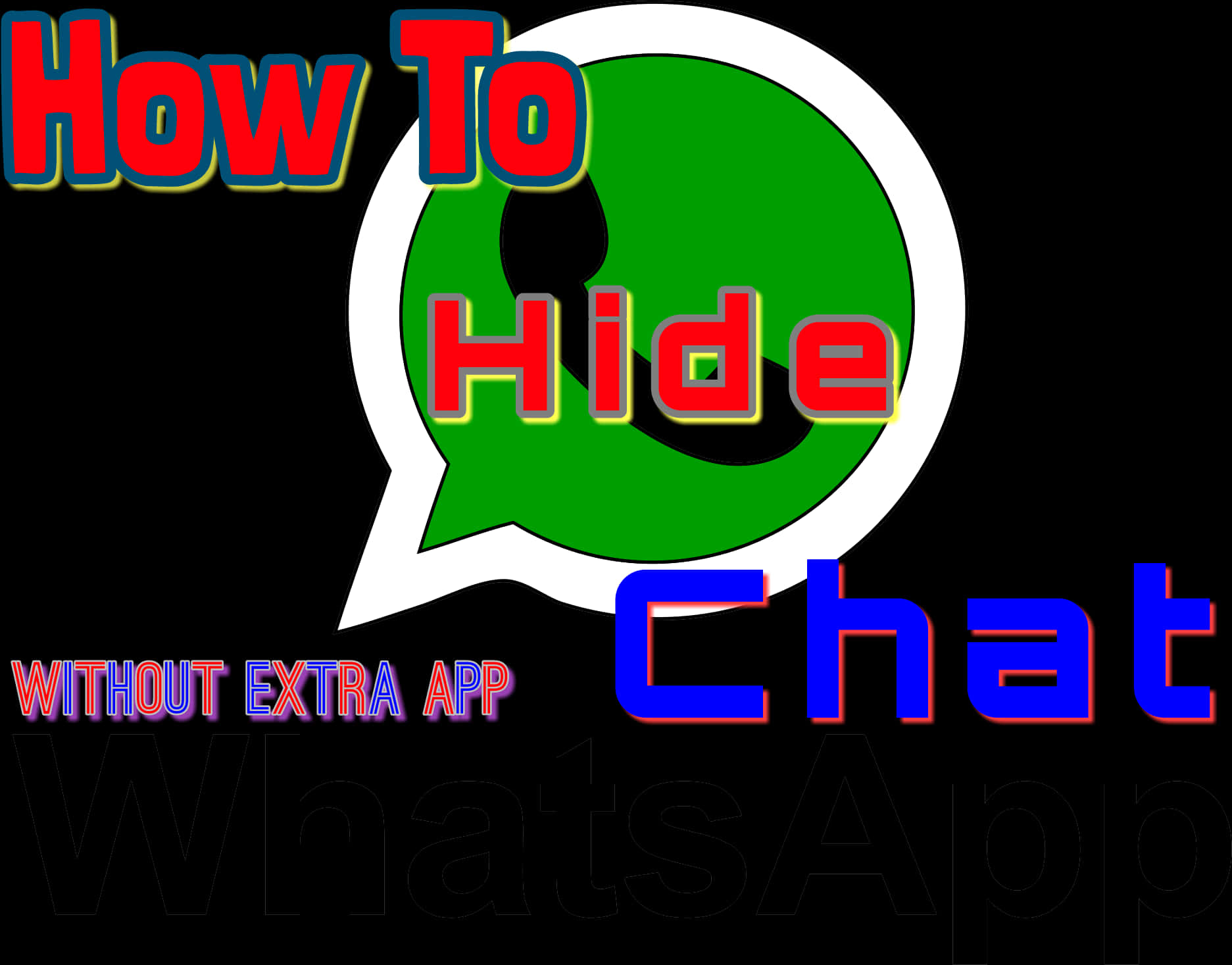Whats App Chat Hiding Tutorial PNG