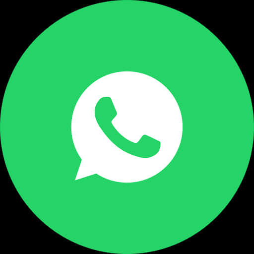 Whats App Logo Green Background PNG