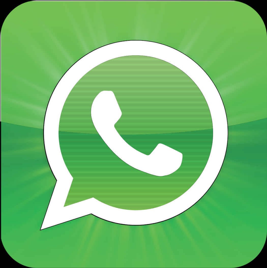 Whats App Logo Green Background PNG