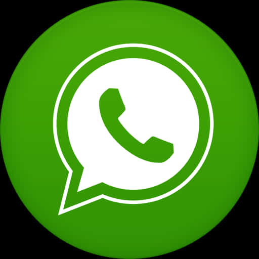 Download Whats App Logo Green Background | Wallpapers.com