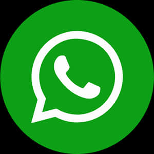 Whats App Logo Green Background PNG