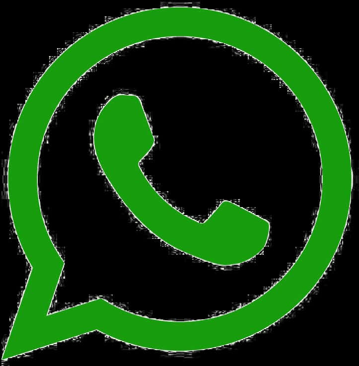 Whats App Logo Green Background PNG