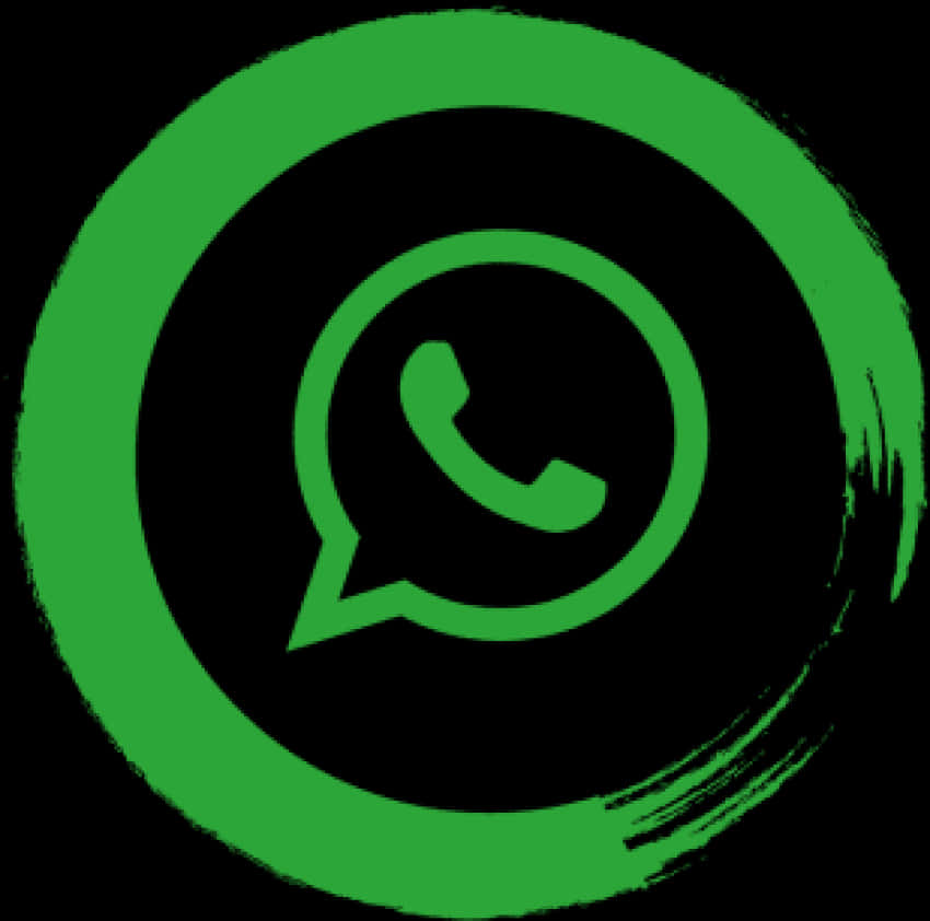 Whats App Logo Grunge Style PNG