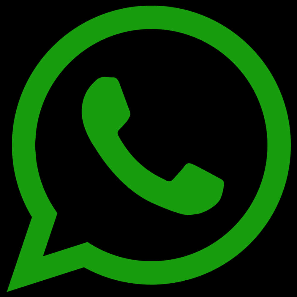 Whats App Logo Icon Green Background PNG