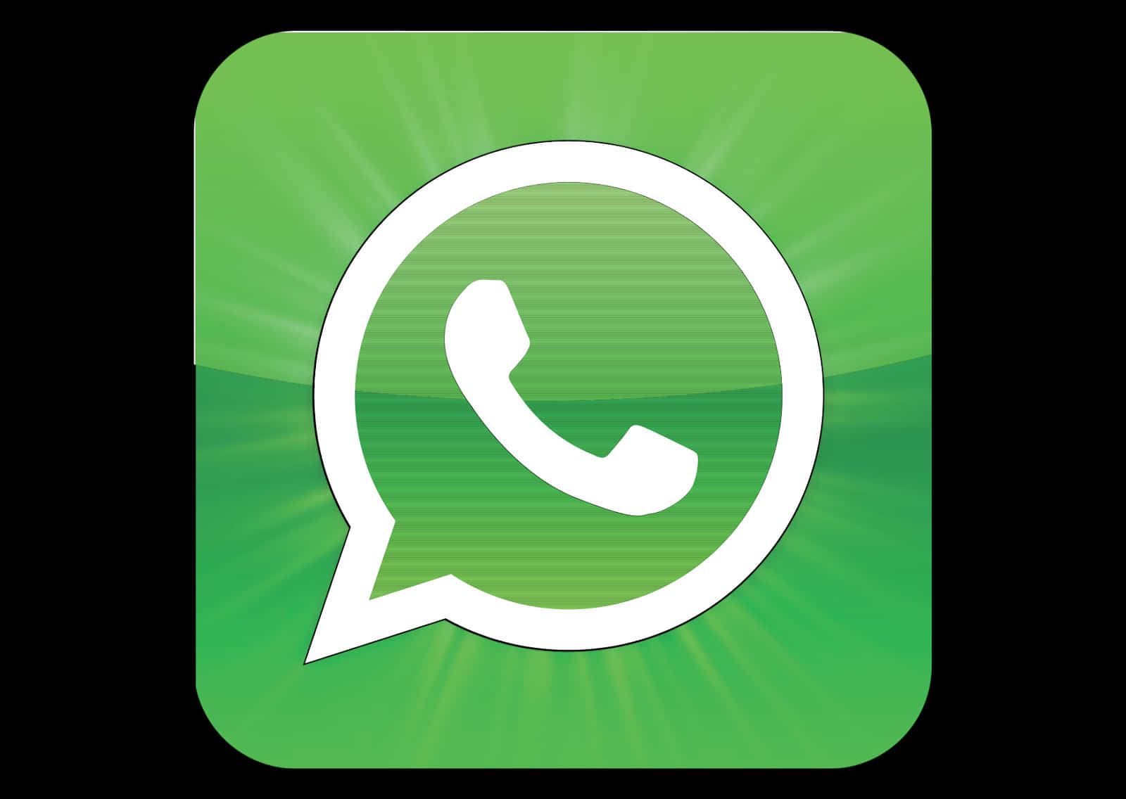 Whats App Logoon Green Background PNG
