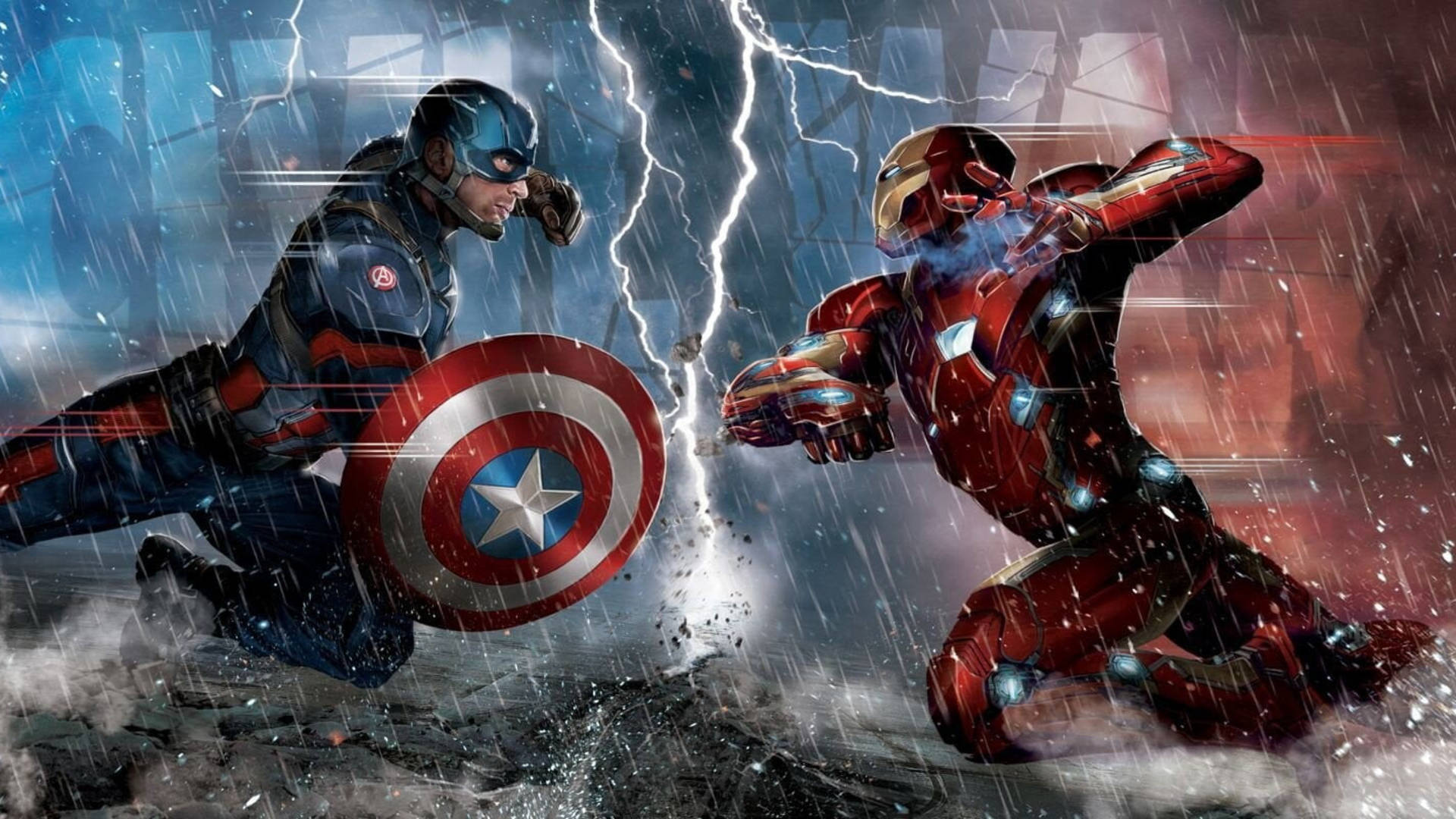 Whatsapp Captain America And Iron-man Wallpaper