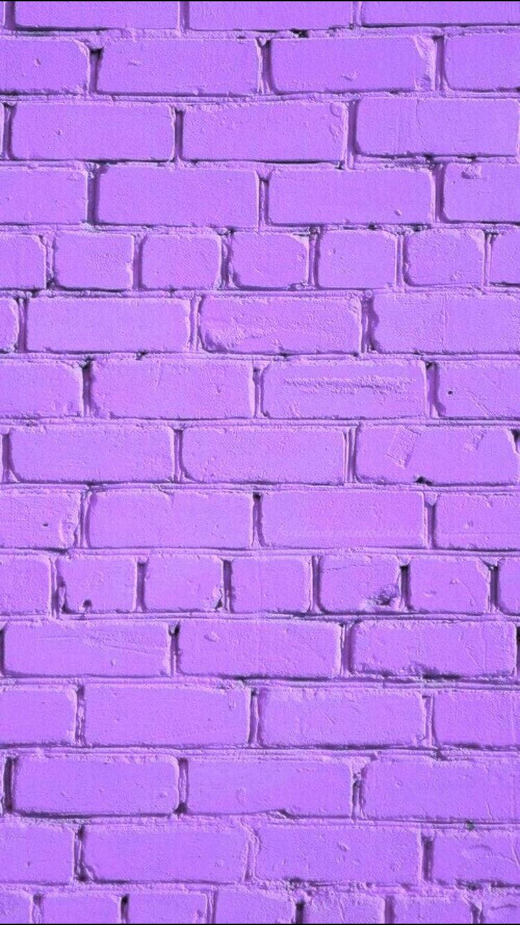 WhatsApp Chat Purple Brick Wall Wallpaper