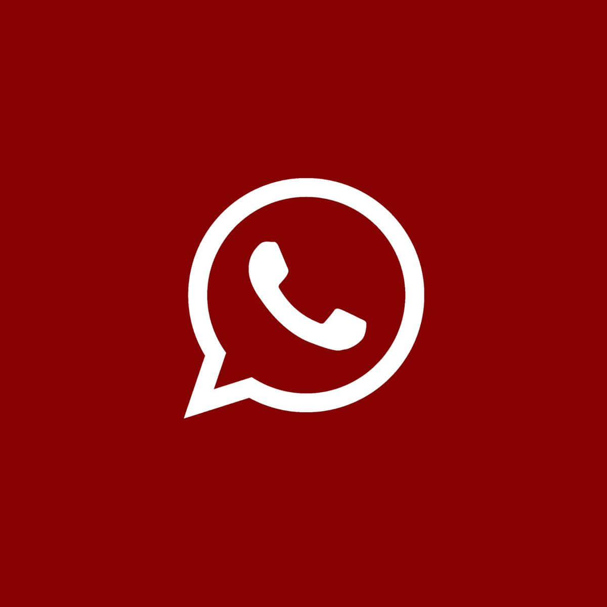 Logodi Whatsapp Su Uno Sfondo Rosso