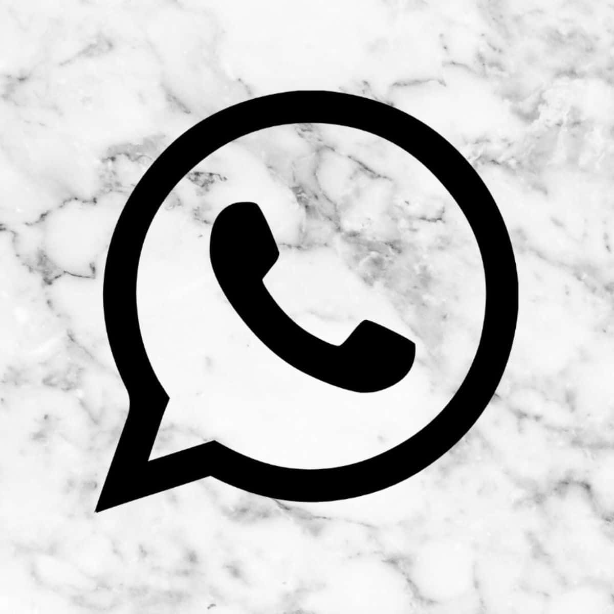 Logodi Whatsapp Su Uno Sfondo Di Marmo