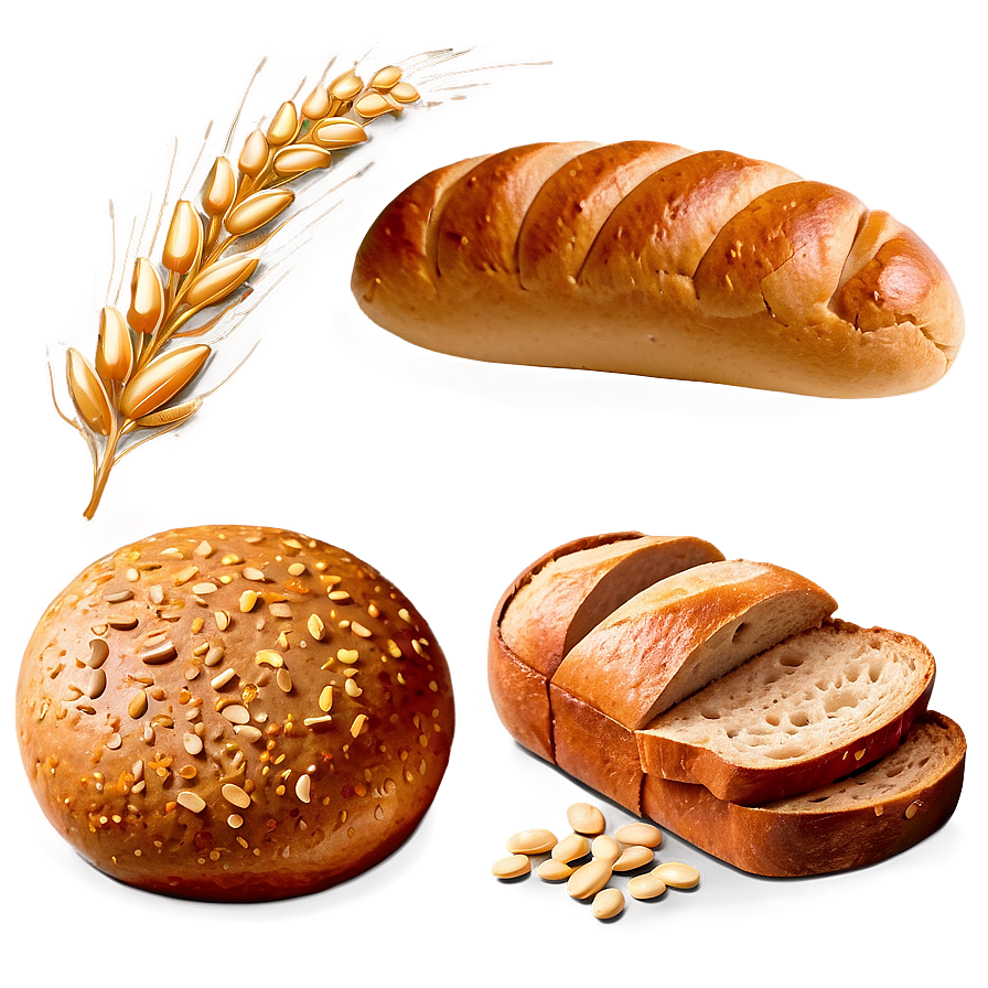 Wheat And Bread Png Wgb17 PNG