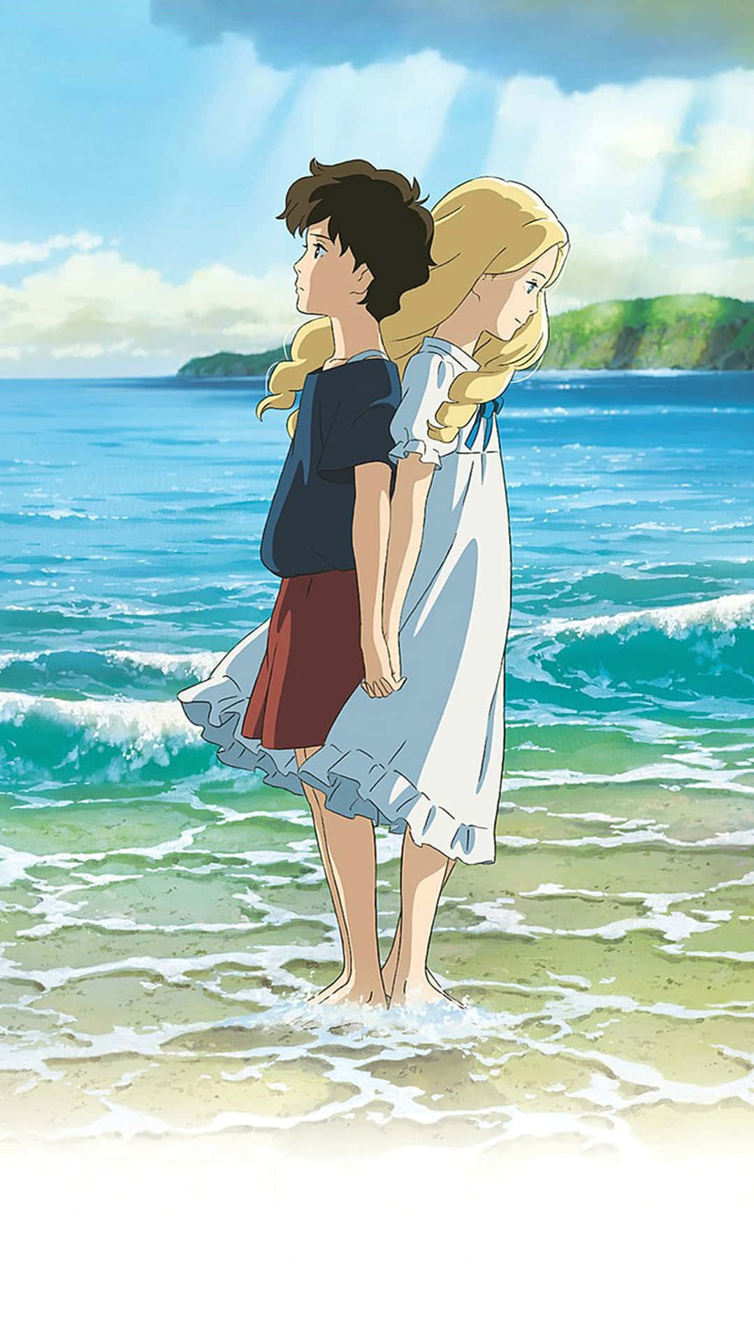 Beautiful scene from When Marnie Was There animated film Wallpaper