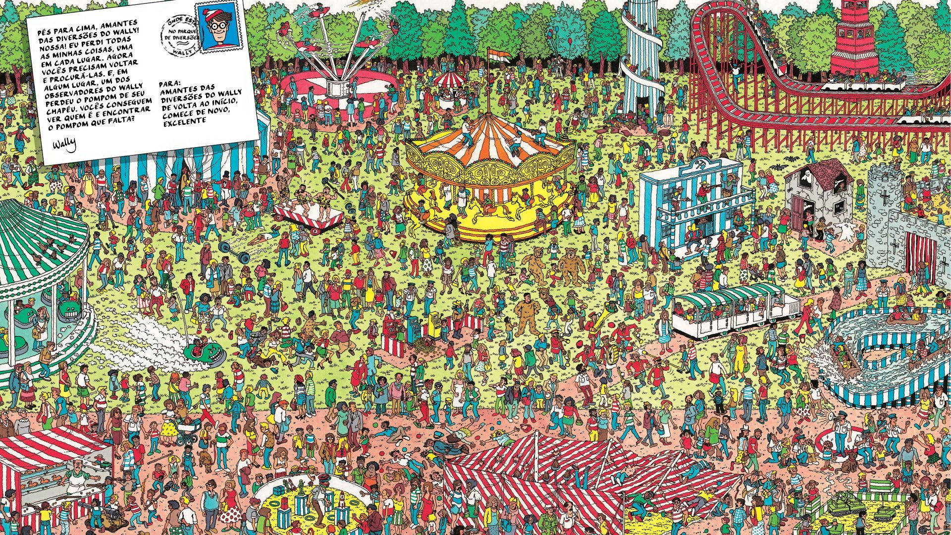 Where's Waldo Amusement Park Wallpaper