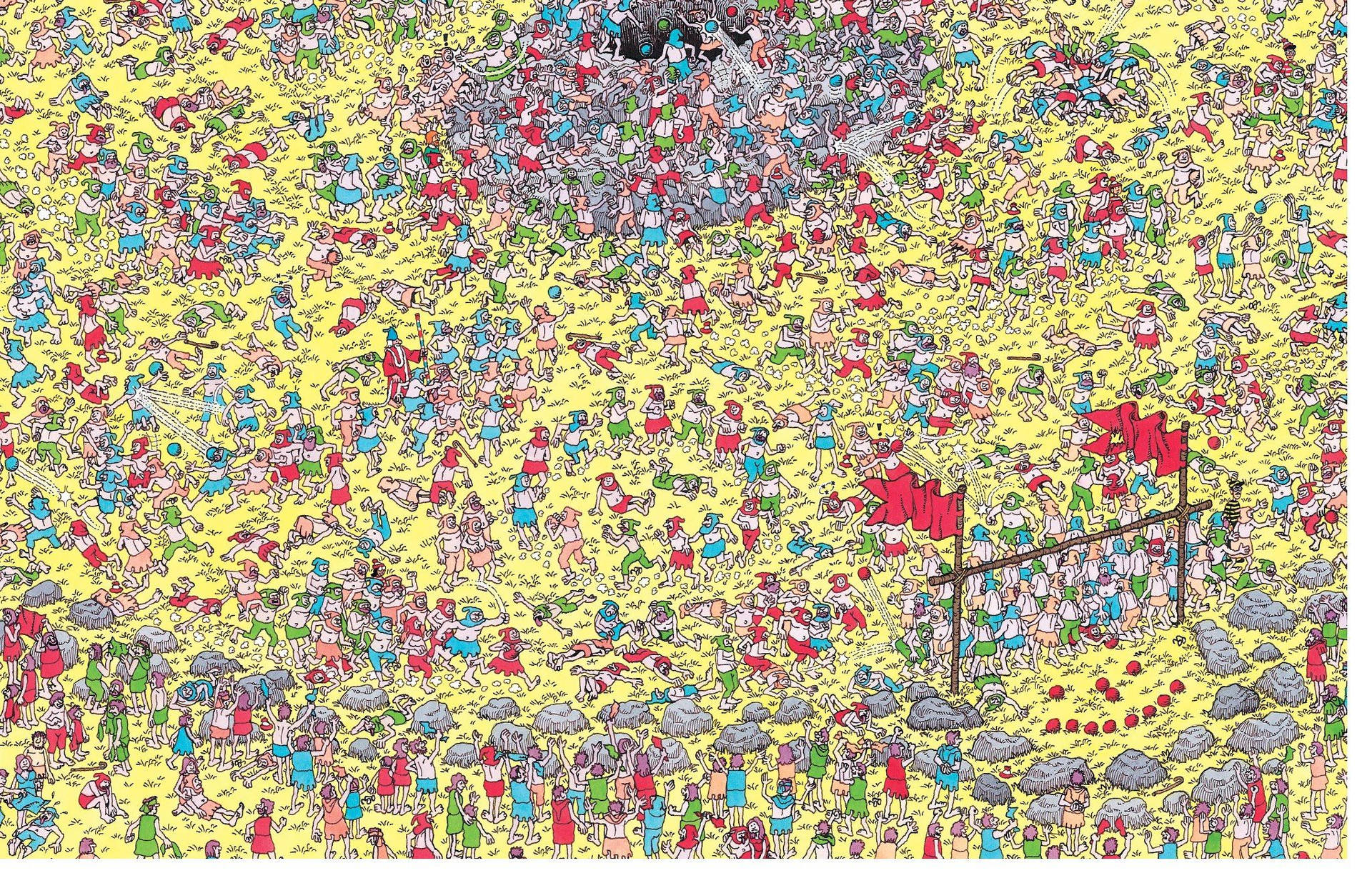 Where's Waldo Field Of Dwarves Wallpaper