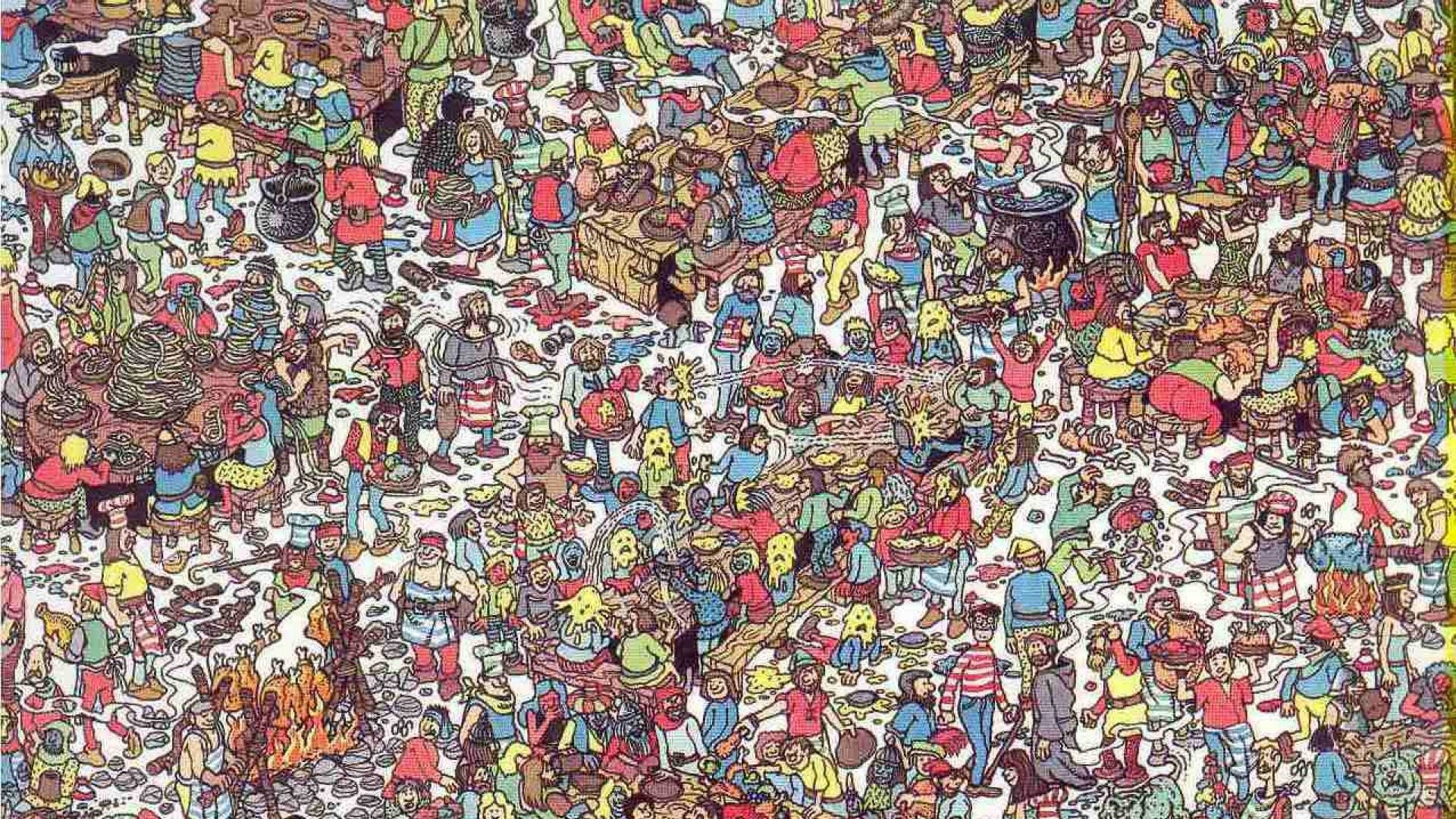 Spotting Waldo in the Midst of a Grand Feast Wallpaper