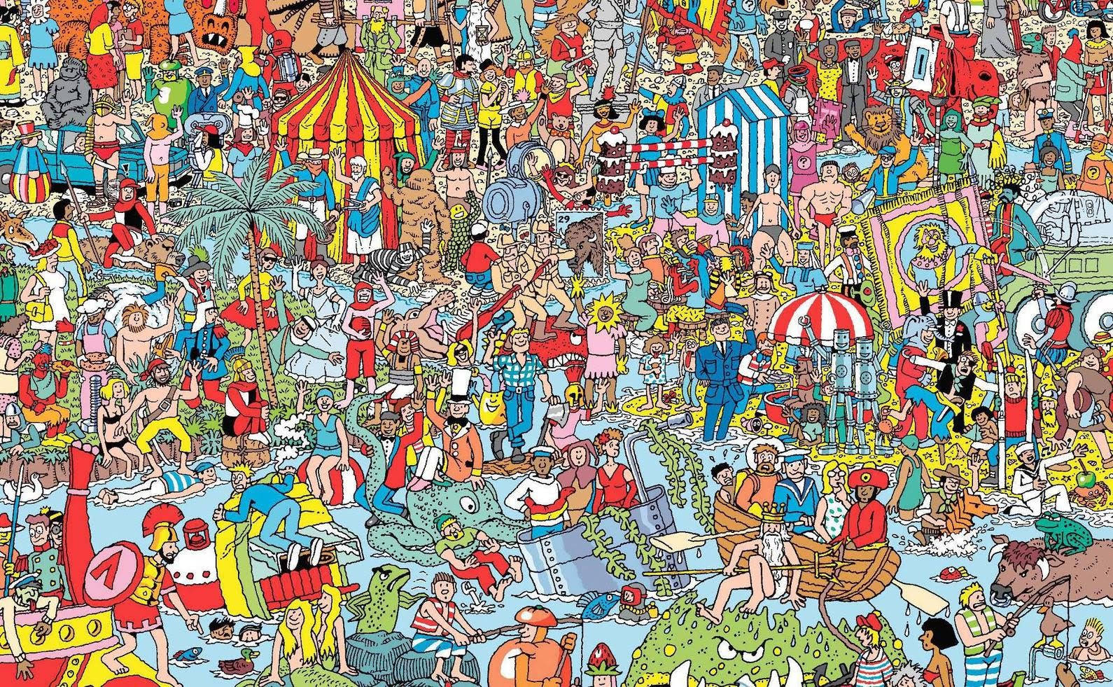Where's Waldo Pool Costume Party Wallpaper