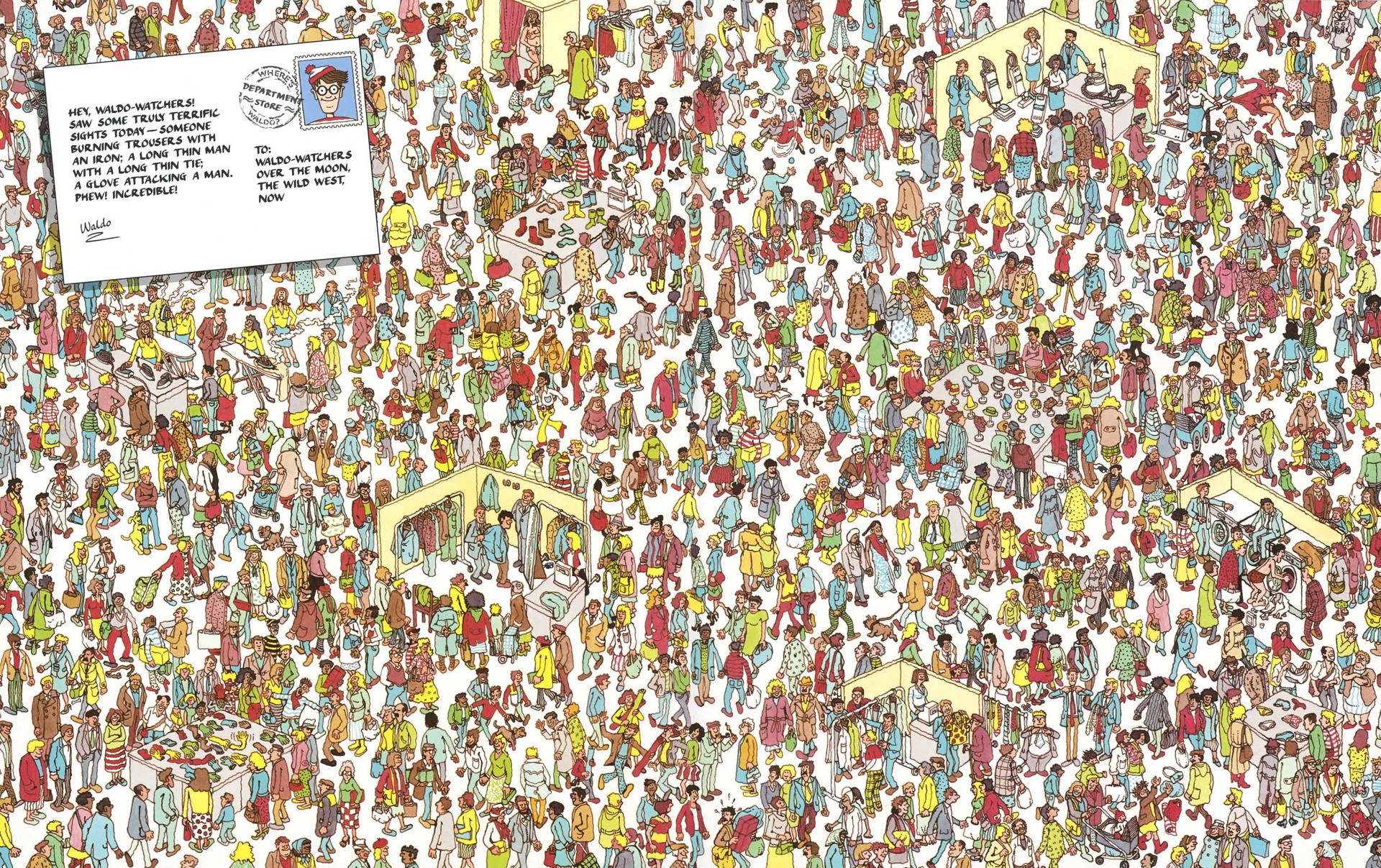 Where's Waldo Shopping Center Wallpaper