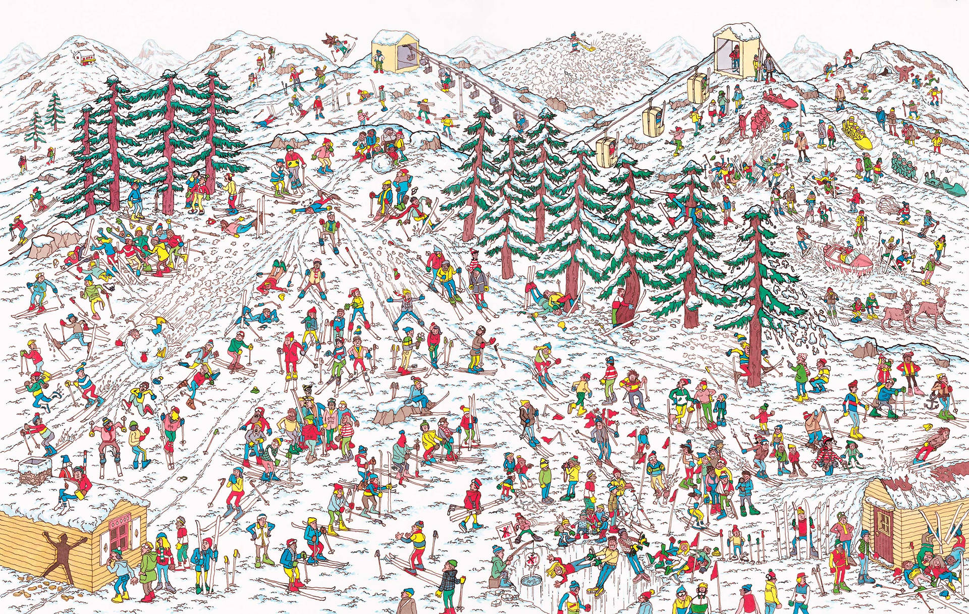 Where's Waldo Snow Mountain Wallpaper