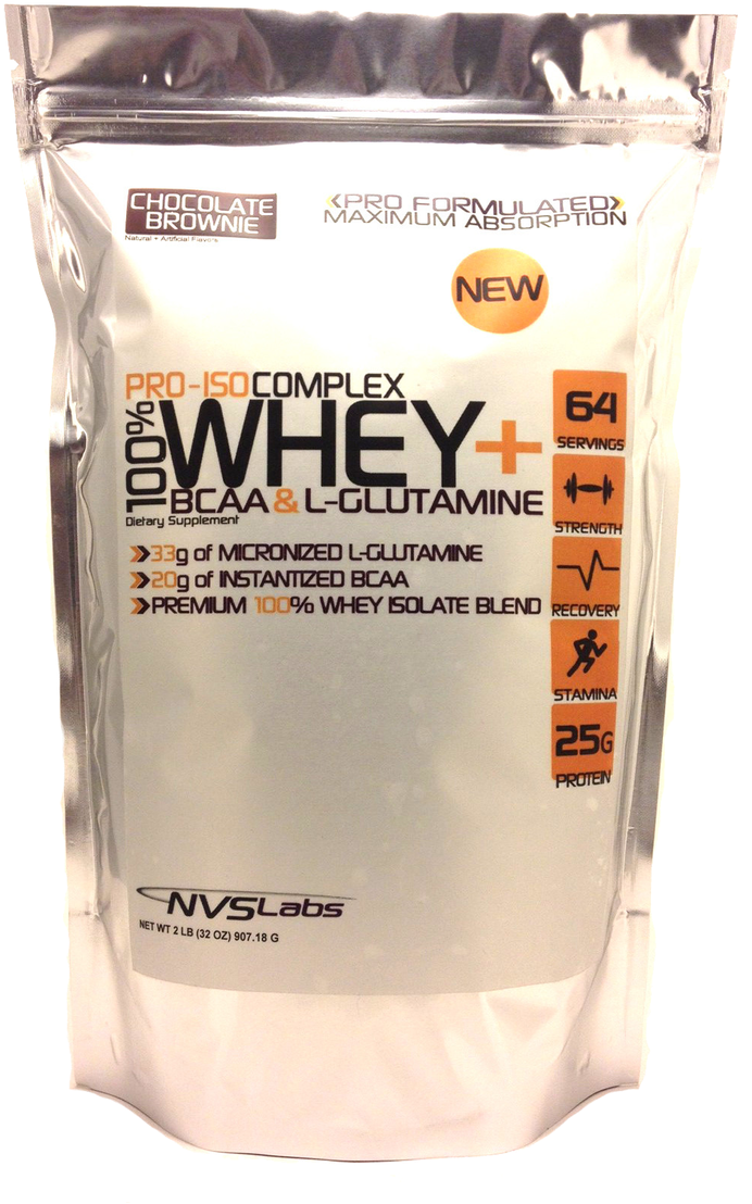 Whey Protein Complex Chocolate Brownie Flavor PNG