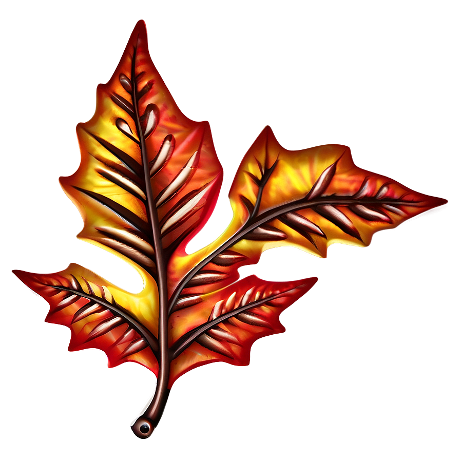 Whimsical Autumn Leaf Png Hed PNG