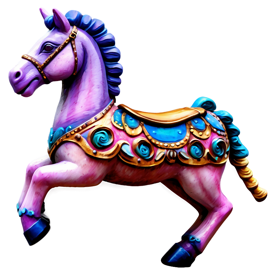 Whimsical Carousel Animals Png Nmb52 PNG