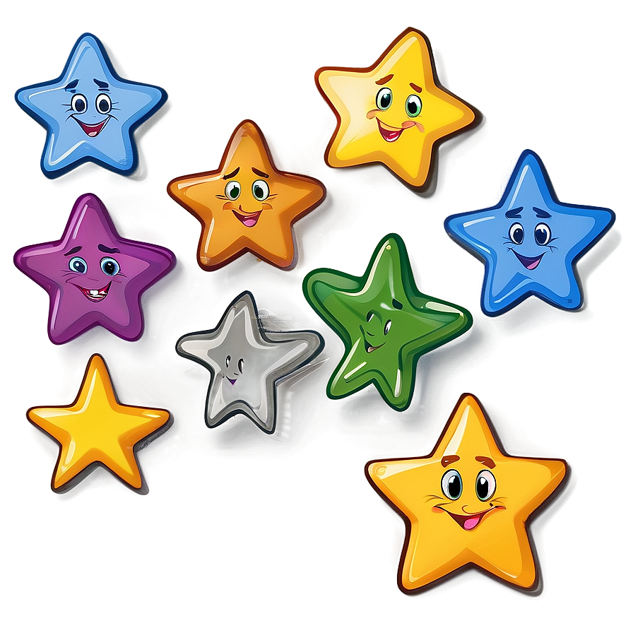 Whimsical Cartoon Star Png 10 PNG