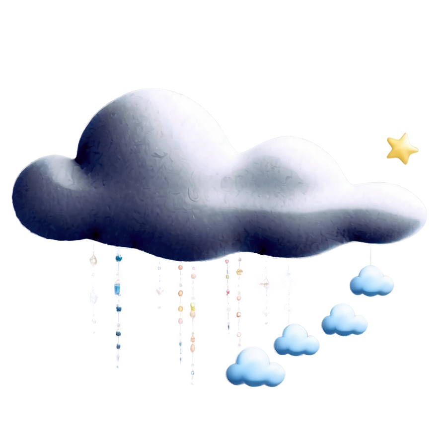 Whimsical Floating Cloud Png Sgh79 PNG