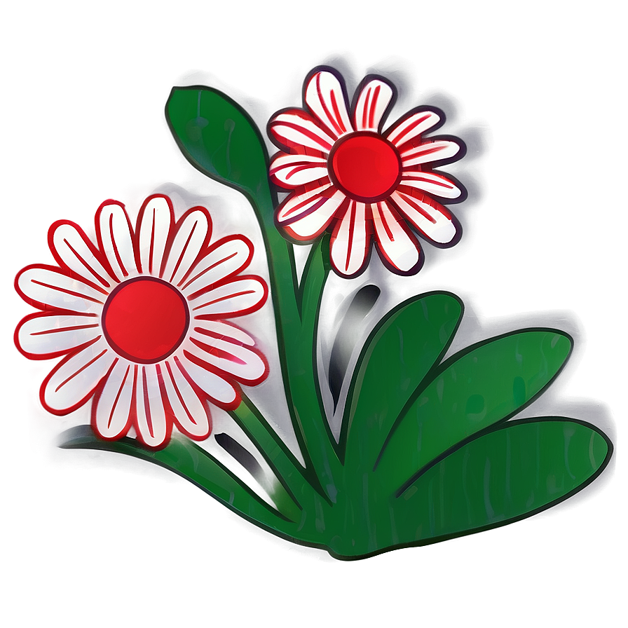 Whimsical Flower Doodle Png 06262024 PNG