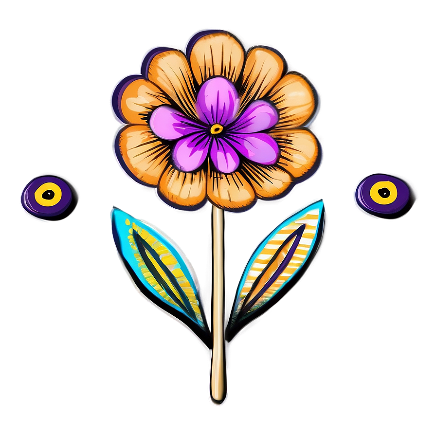 Whimsical Flower Drawing Png 85 PNG