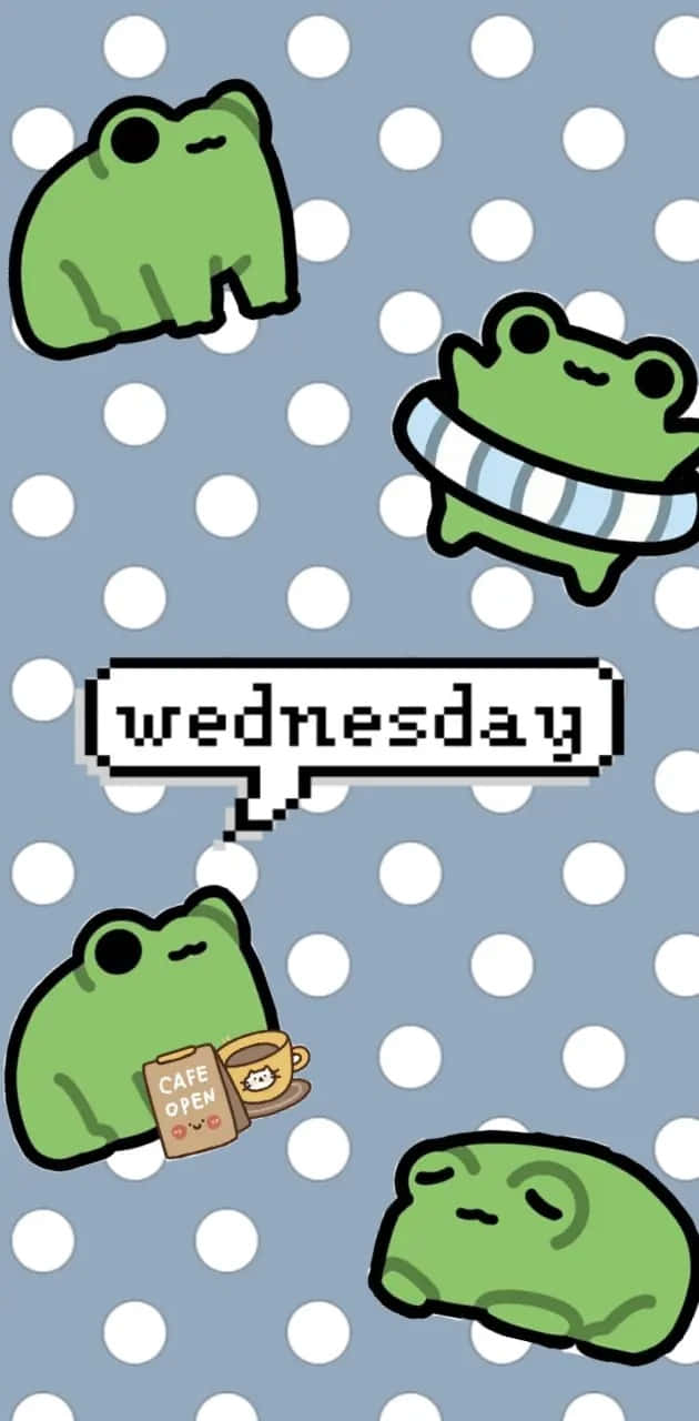 Whimsical Froggy Wednesday Wallpaper