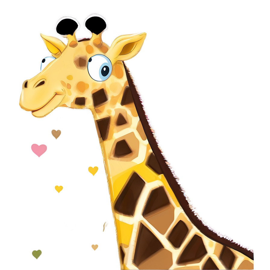 Whimsical Giraffe Character Png Ljb34 PNG