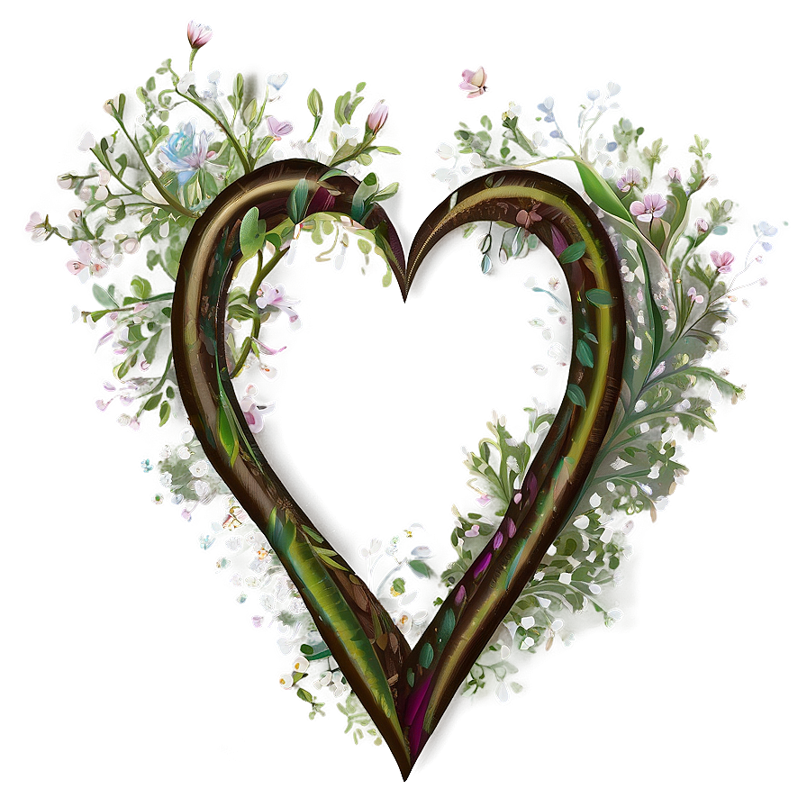 Whimsical Heart Png 05232024 PNG