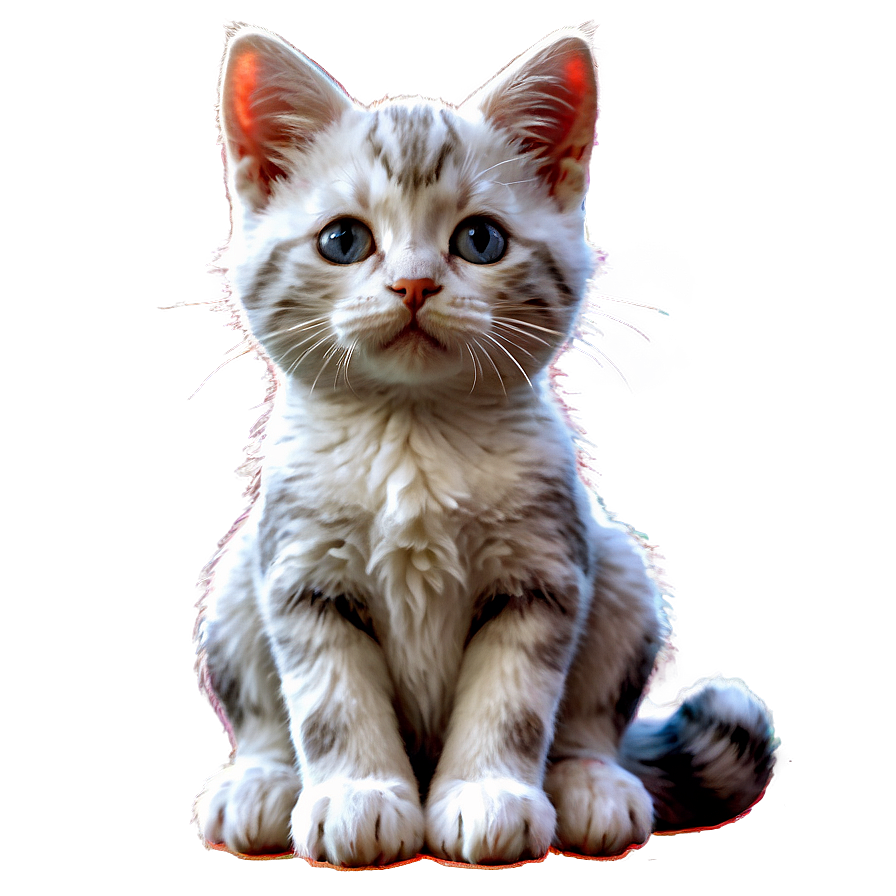 Whimsical Kitten Png 06242024 PNG