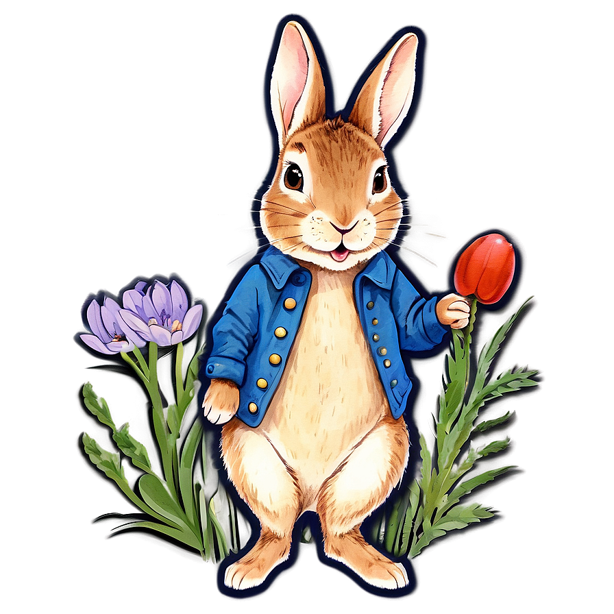 Whimsical Peter Rabbit Art Png 94 PNG