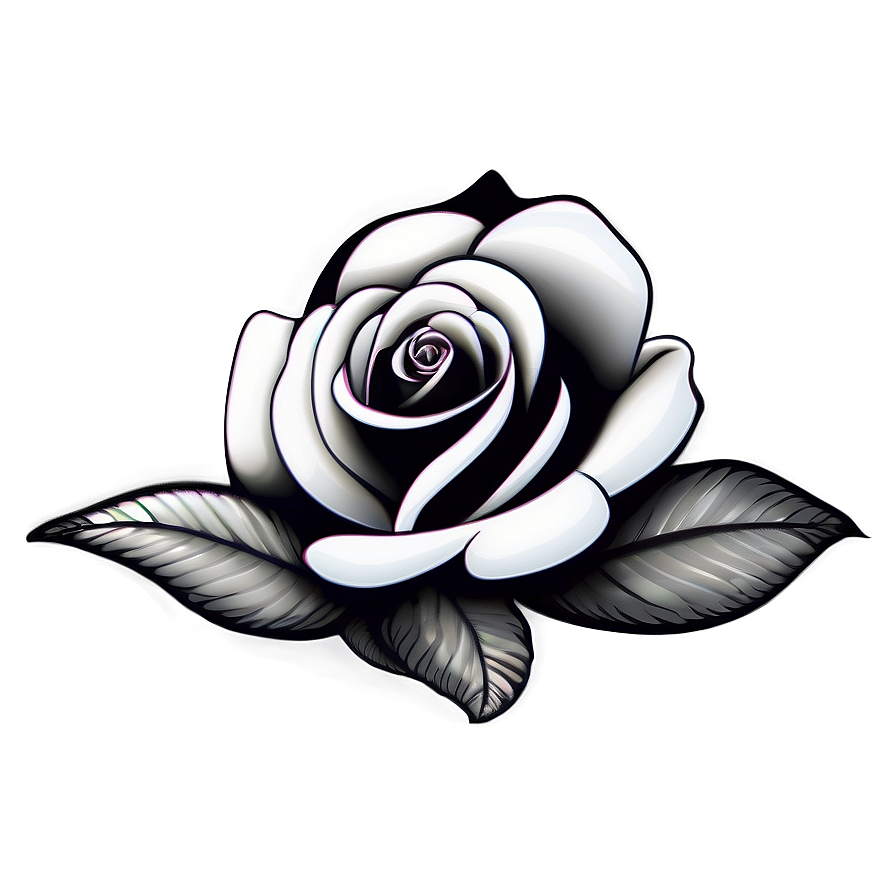 Whimsical Rose Black And White Png Xcs PNG