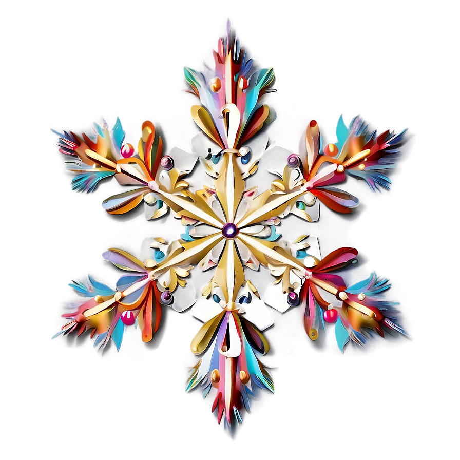 Whimsical Snowflake Creation Png 65 PNG