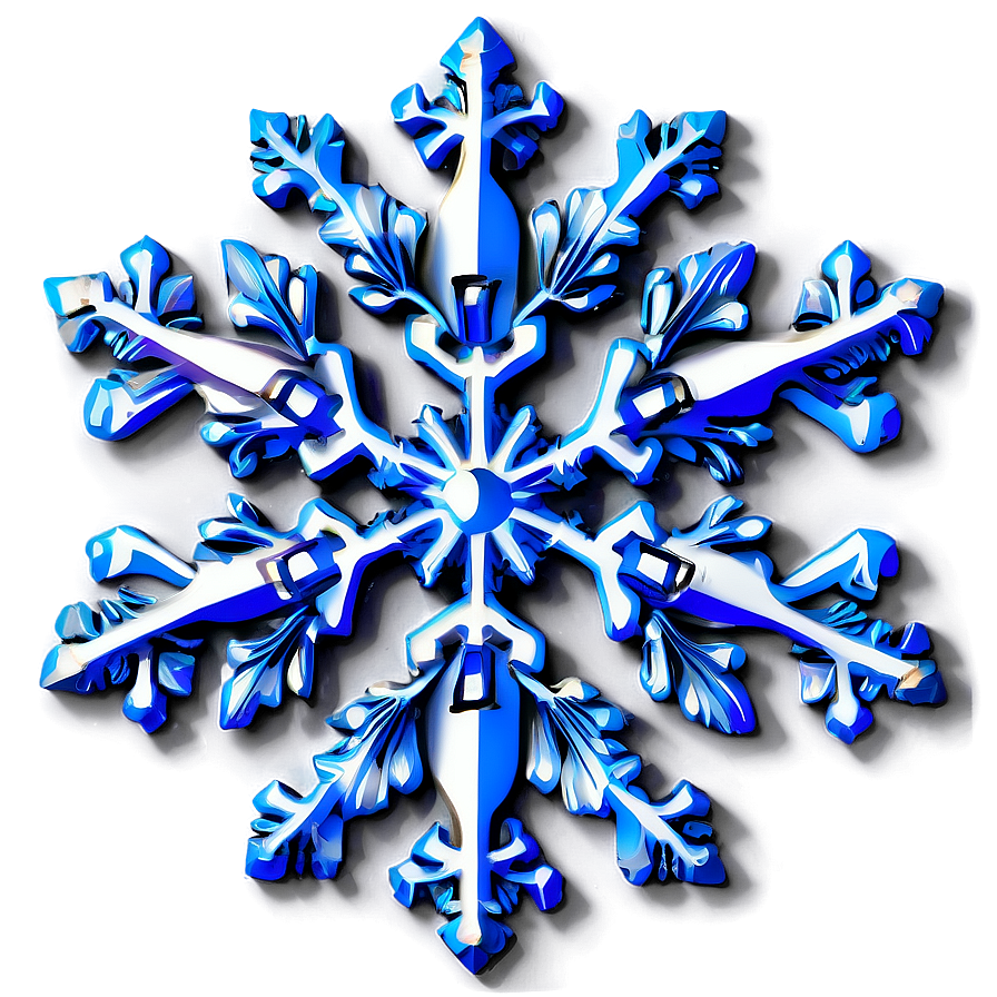 Whimsical Snowflake Pattern Png 05252024 PNG