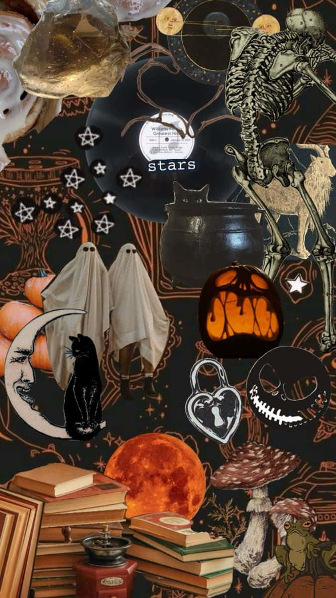 Whimsigoth Collage Aesthetic Wallpaper