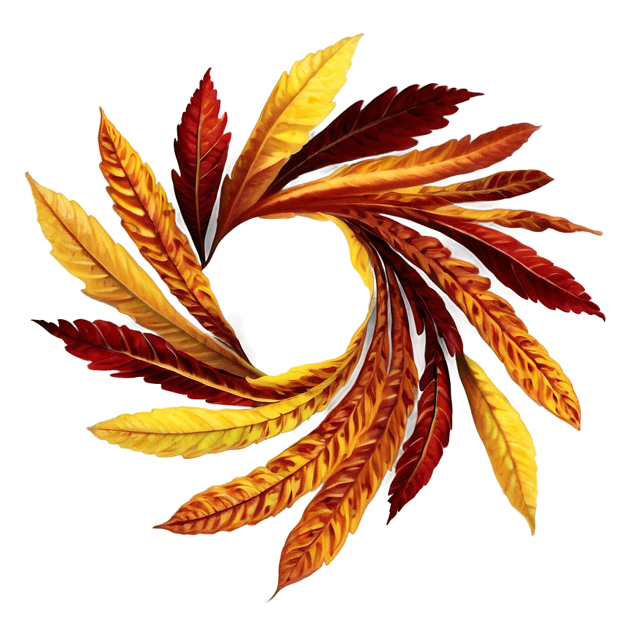 Whirling Autumn Leaves Png Yci88 PNG