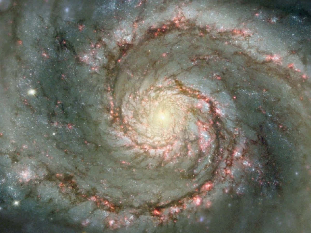 Spectacular View of the Whirlpool Galaxy Wallpaper