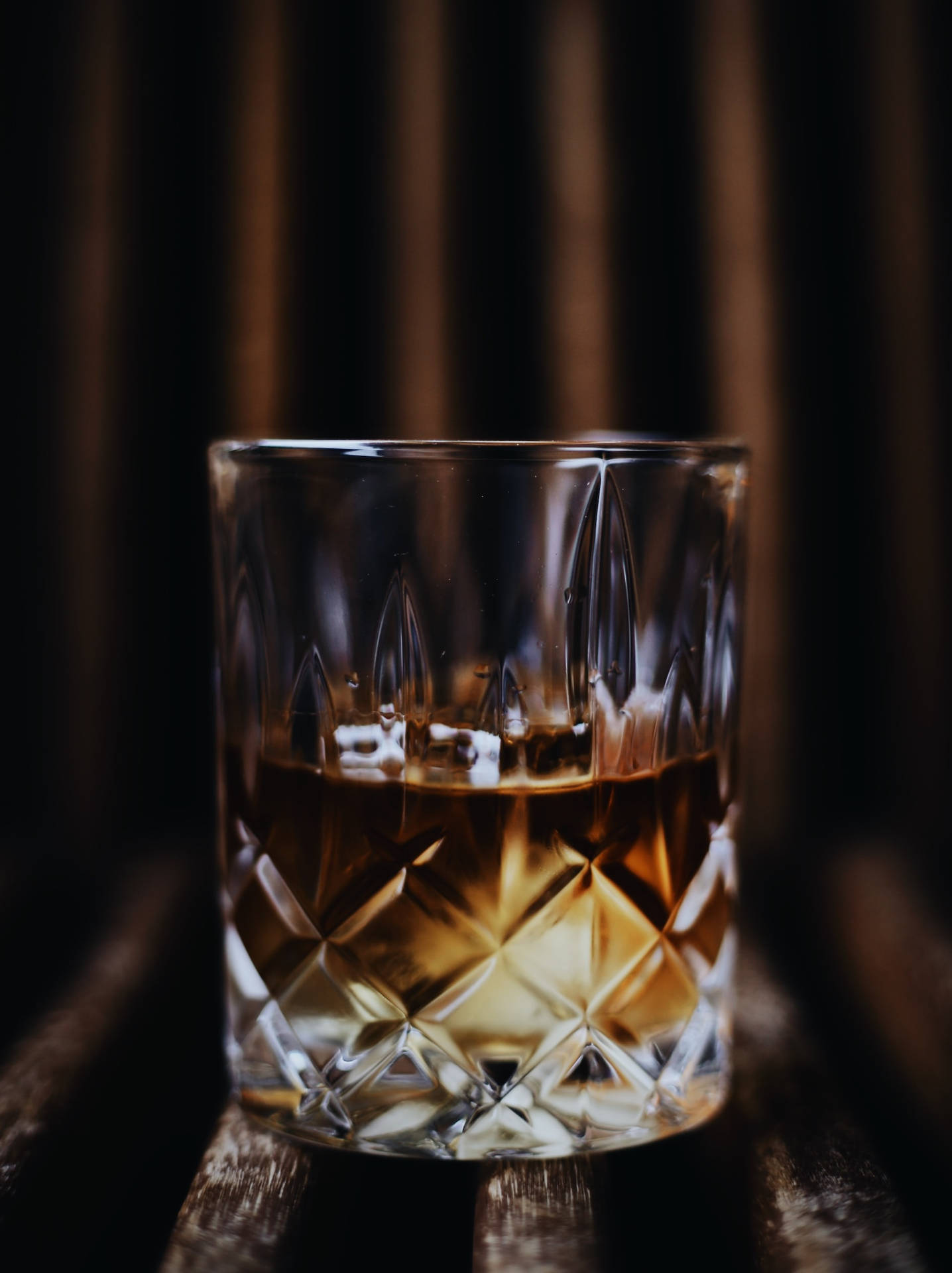 Whiskey Glass With Diamond Pattern Wallpaper
