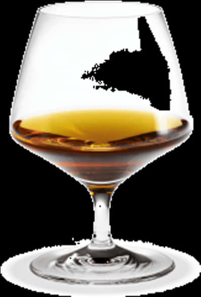 Whiskey Glass With Splash Silhouette PNG