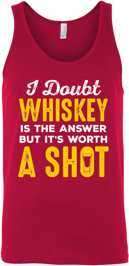 Whiskey Humor Tank Top PNG