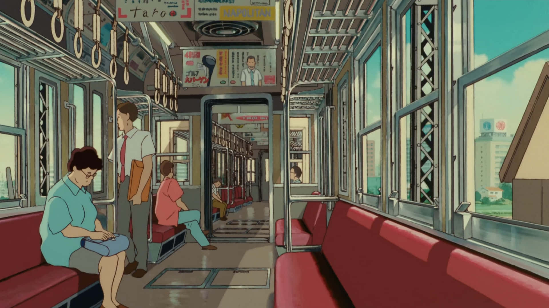 Whisper of the Heart - Shizuku and Seiji on a Magical Adventure in the City Wallpaper