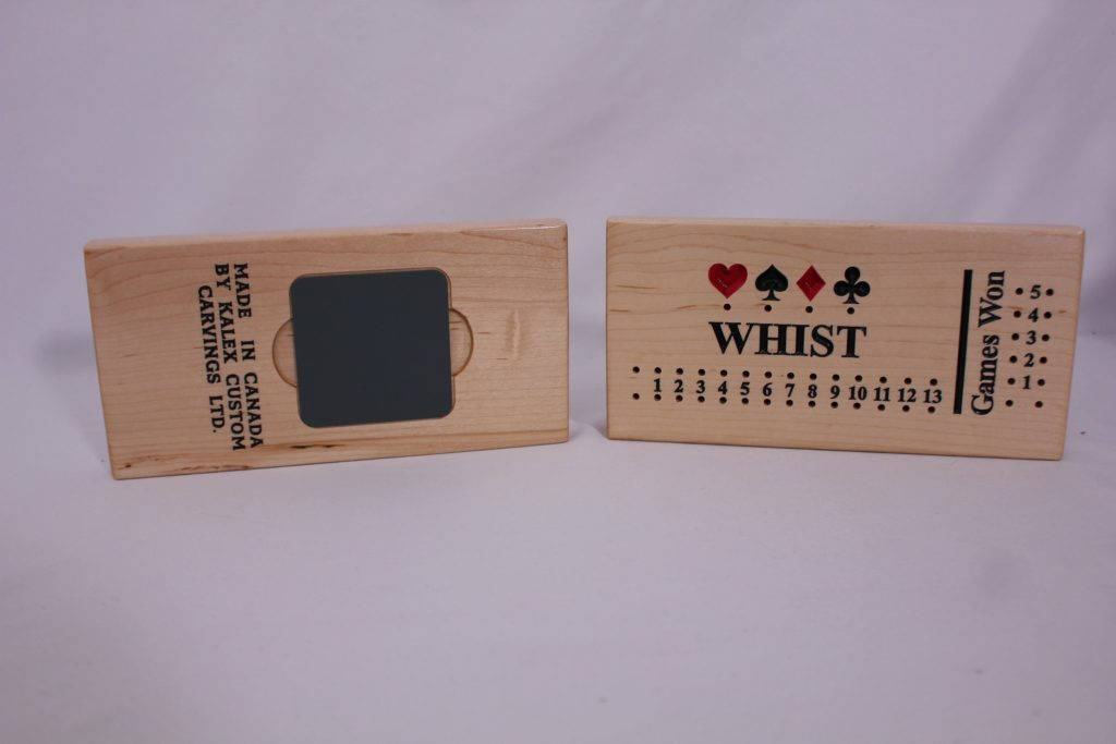 Whist Score Trackers Wooden Blocks Wallpaper