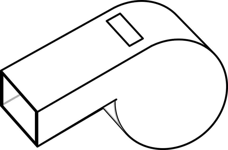 Whistle Outline Vector Illustration PNG