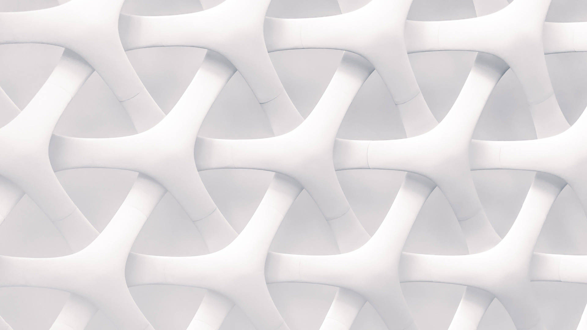 White Abstract 3d Net Wallpaper