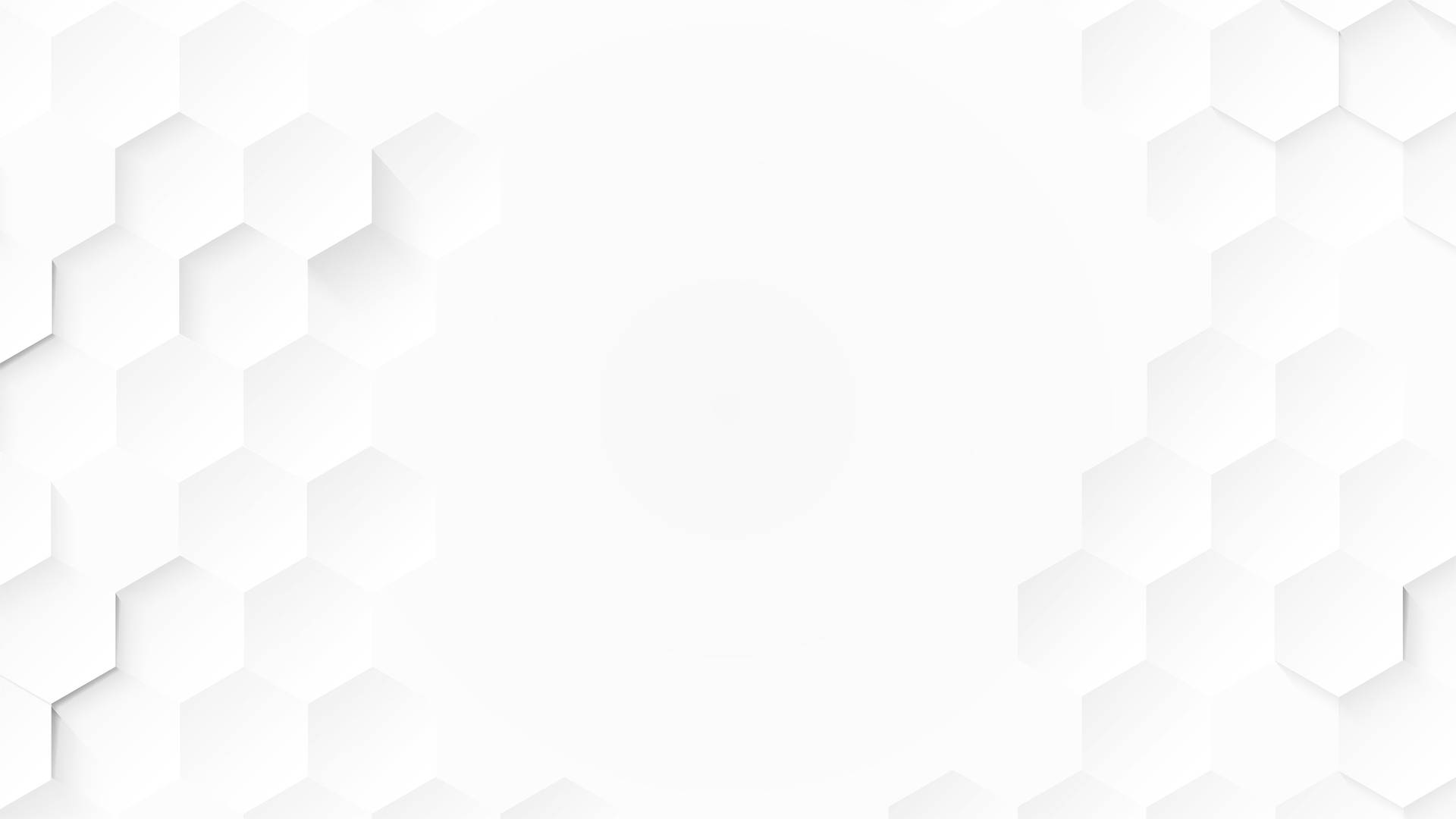 White Abstract Hexagons Wallpaper