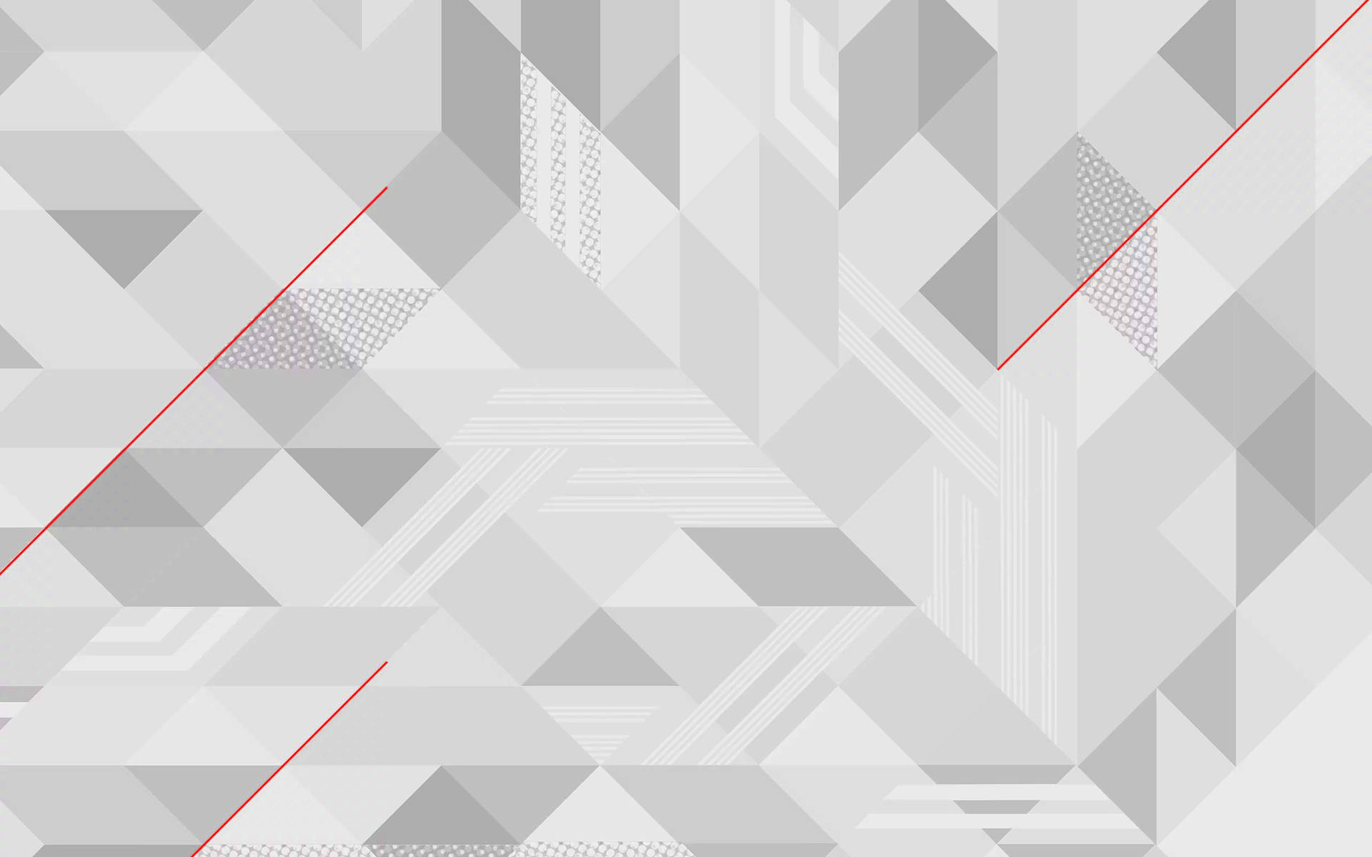 White Abstract Triangle Art Wallpaper