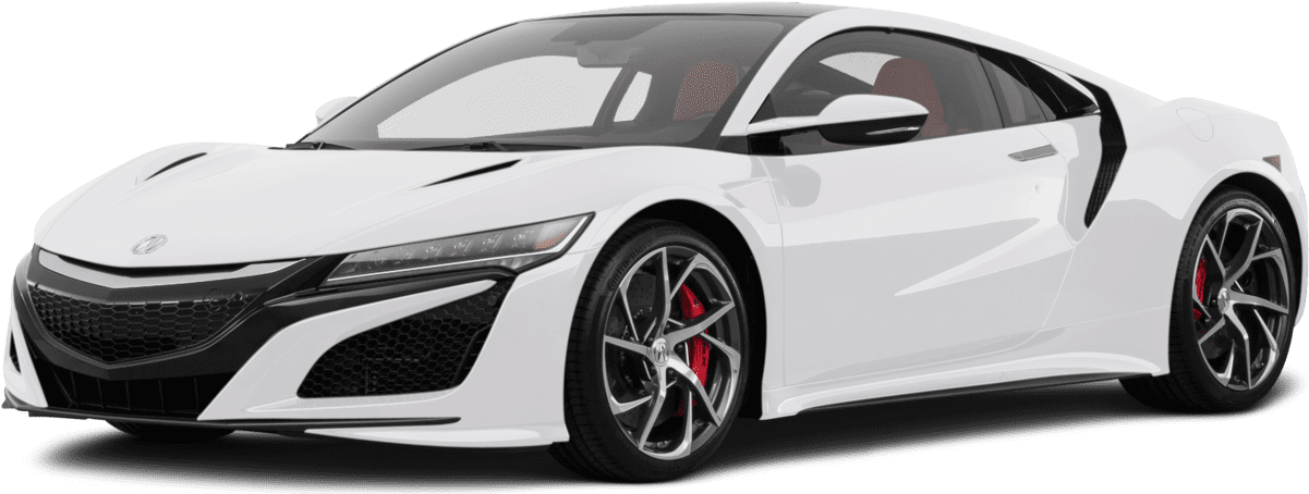 White Acura N S X Side View PNG