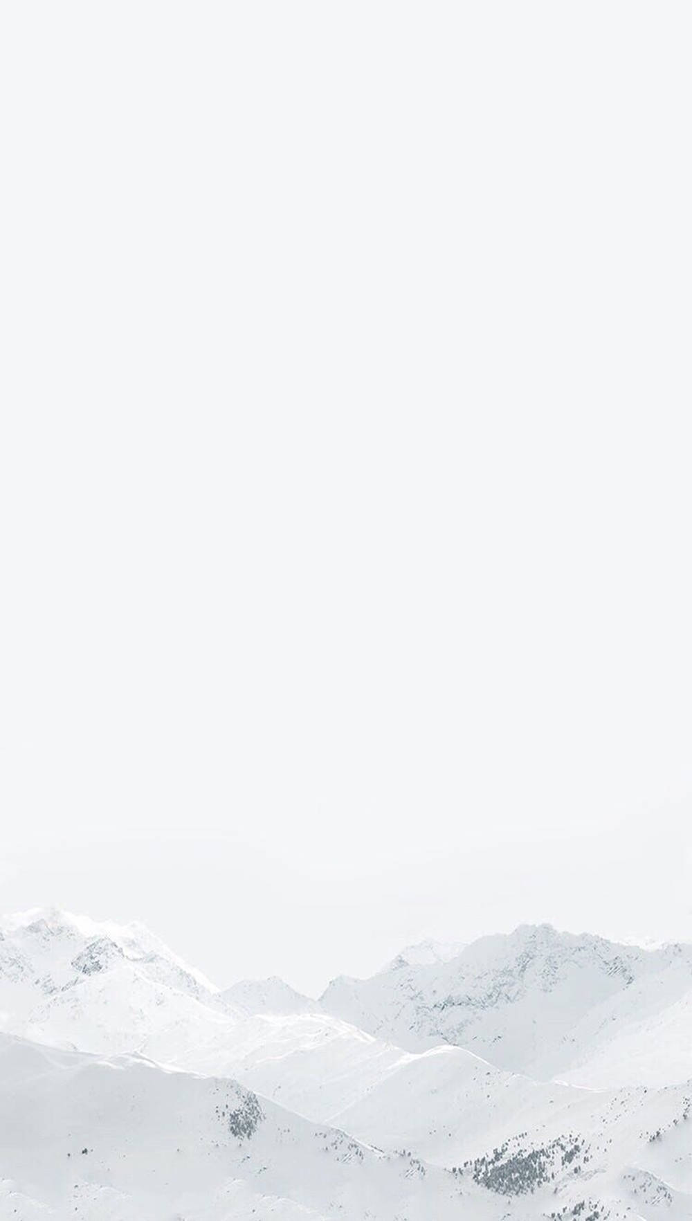 White Aesthetic Iphone Mountains